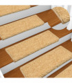 Stair Mats 10 pcs 65x25 cm Beige