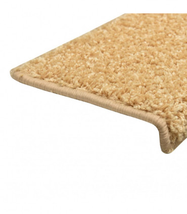 Stair Mats 10 pcs 65x25 cm Beige