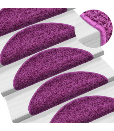 Stair Mats 10 pcs 65x25 cm Violet