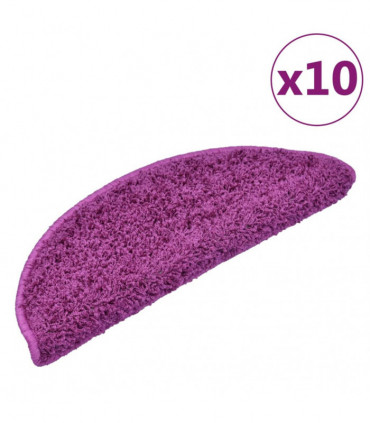 Stair Mats 10 pcs 65x25 cm Violet