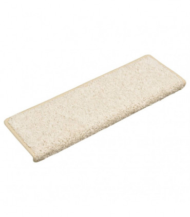 Stair Mats 10 pcs 65x25 cm White