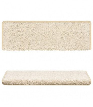 Stair Mats 10 pcs 65x25 cm White