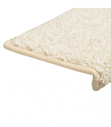 Stair Mats 10 pcs 65x25 cm White