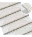 Stair Mats 10 pcs 65x25 cm White