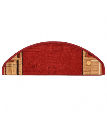 Stair Mats Self-adhesive 10 pcs 65x25 cm Red