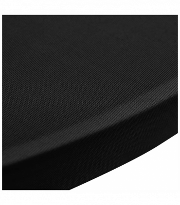 vidaXL Standing Table Cover Ø60 cm Black Stretch 4 pcs