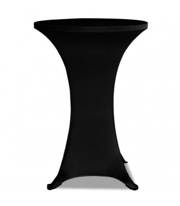 Standing Table Cover Ø70cm Black Stretch 2 pcs