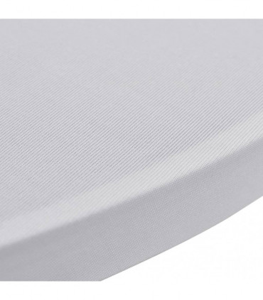 Standing Table Cover Ø80 cm White Stretch 4 pcs