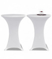 Standing Table Cover Ø80cm White Stretch 2 pcs