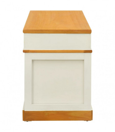Storage Bench Solid Paulownia Wood 100 cm