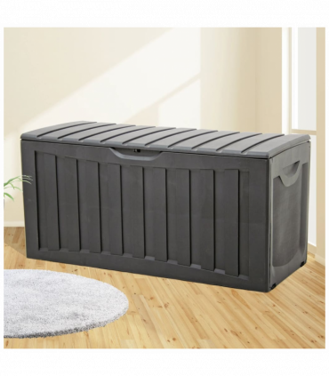 Storage Box Black 118x53x57 cm Polypropylene