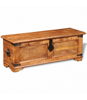 Storage Chest Rough Mango Wood