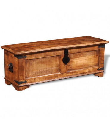 Storage Chest Rough Mango Wood