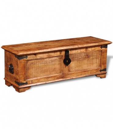 Storage Chest Rough Mango Wood