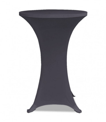 Stretch Table Cover 4 pcs 60 cm Anthracite