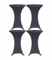 Stretch Table Cover 4 pcs 70 cm Anthracite