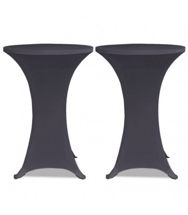 Stretch Table Cover 4 pcs 70 cm Anthracite