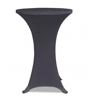Stretch Table Cover 4 pcs 70 cm Anthracite