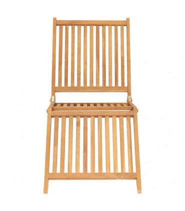 Sun Lounger Solid Teak Wood