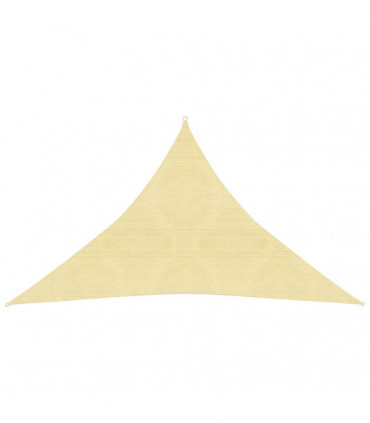 Sunshade Sail 160 g/m² Beige 2.5x2.5x3.5 m HDPE