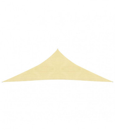 Sunshade Sail 160 g/m² Beige 2.5x2.5x3.5 m HDPE