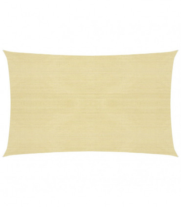 Sunshade Sail 160 g/m² Beige 3x5 m HDPE