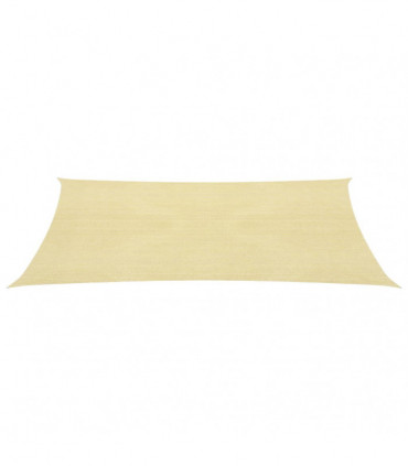 Sunshade Sail 160 g/m² Beige 3x5 m HDPE