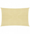 Sunshade Sail 160 g/m² Beige 5x7 m HDPE