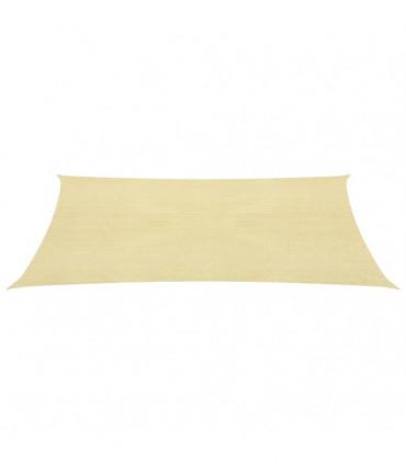 Sunshade Sail 160 g/m² Beige 5x7 m HDPE