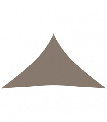 Sunshade Sail Oxford Fabric Triangular 5x7x7 m Taupe