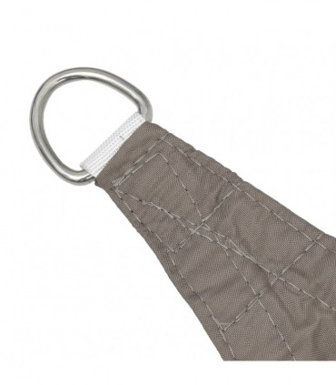 Sunshade Sail Oxford Fabric Triangular 5x7x7 m Taupe
