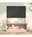 TV Cabinet 90x35x35 cm Solid Wood Pine