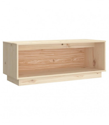 TV Cabinet 90x35x35 cm Solid Wood Pine