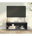 TV Cabinet Grey 90x35x35 cm Solid Wood Pine