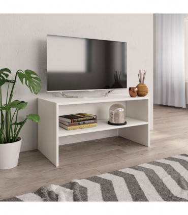 TV Cabinet White 80x40x40 cm Chipboard