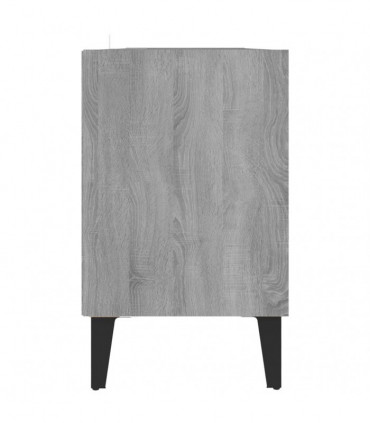 TV Cabinet with Metal Legs Grey Sonoma 103.5x30x50 cm