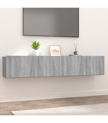 TV Cabinets 2 pcs Grey Sonoma 80x30x30 cm Engineered Wood