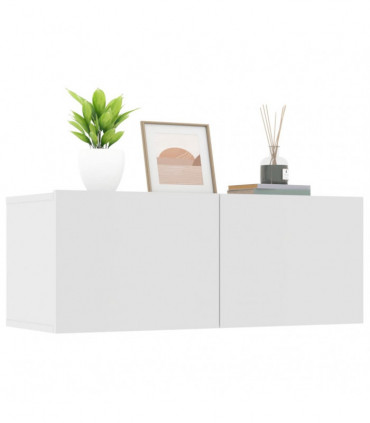 TV Cabinets 2 pcs White 80x30x30 cm Engineered Wood