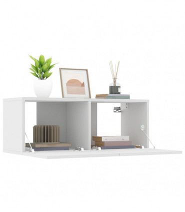 TV Cabinets 2 pcs White 80x30x30 cm Engineered Wood