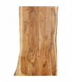 Table Top Solid Acacia Wood 100x(50-60)x2.5 cm