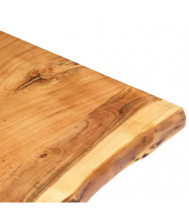 Table Top Solid Acacia Wood 100x(50-60)x2.5 cm