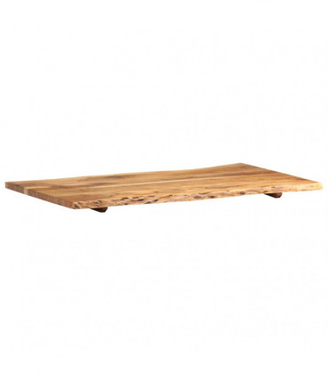 Table Top Solid Acacia Wood 100x(50-60)x2.5 cm