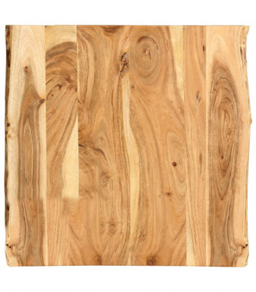 Table Top Solid Acacia Wood 58x(50-60)x2.5 cm