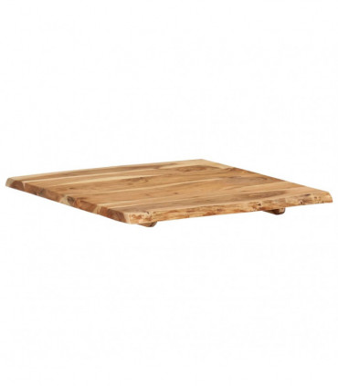 Table Top Solid Acacia Wood 58x(50-60)x2.5 cm
