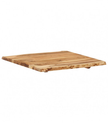Table Top Solid Acacia Wood 58x(50-60)x2.5 cm