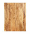 Table Top Solid Acacia Wood 80x(50-60)x2.5 cm