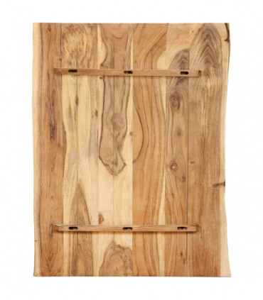 Table Top Solid Acacia Wood 80x(50-60)x2.5 cm