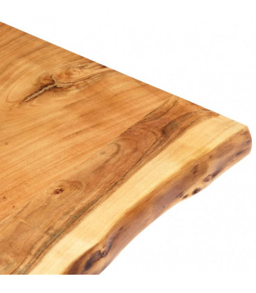 Table Top Solid Acacia Wood 80x(50-60)x2.5 cm