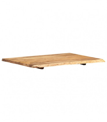 Table Top Solid Acacia Wood 80x(50-60)x2.5 cm