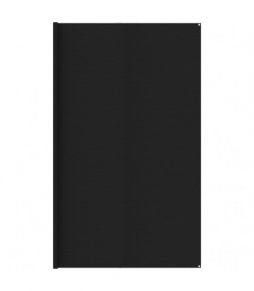 Tent Carpet 400x400 cm Black HDPE